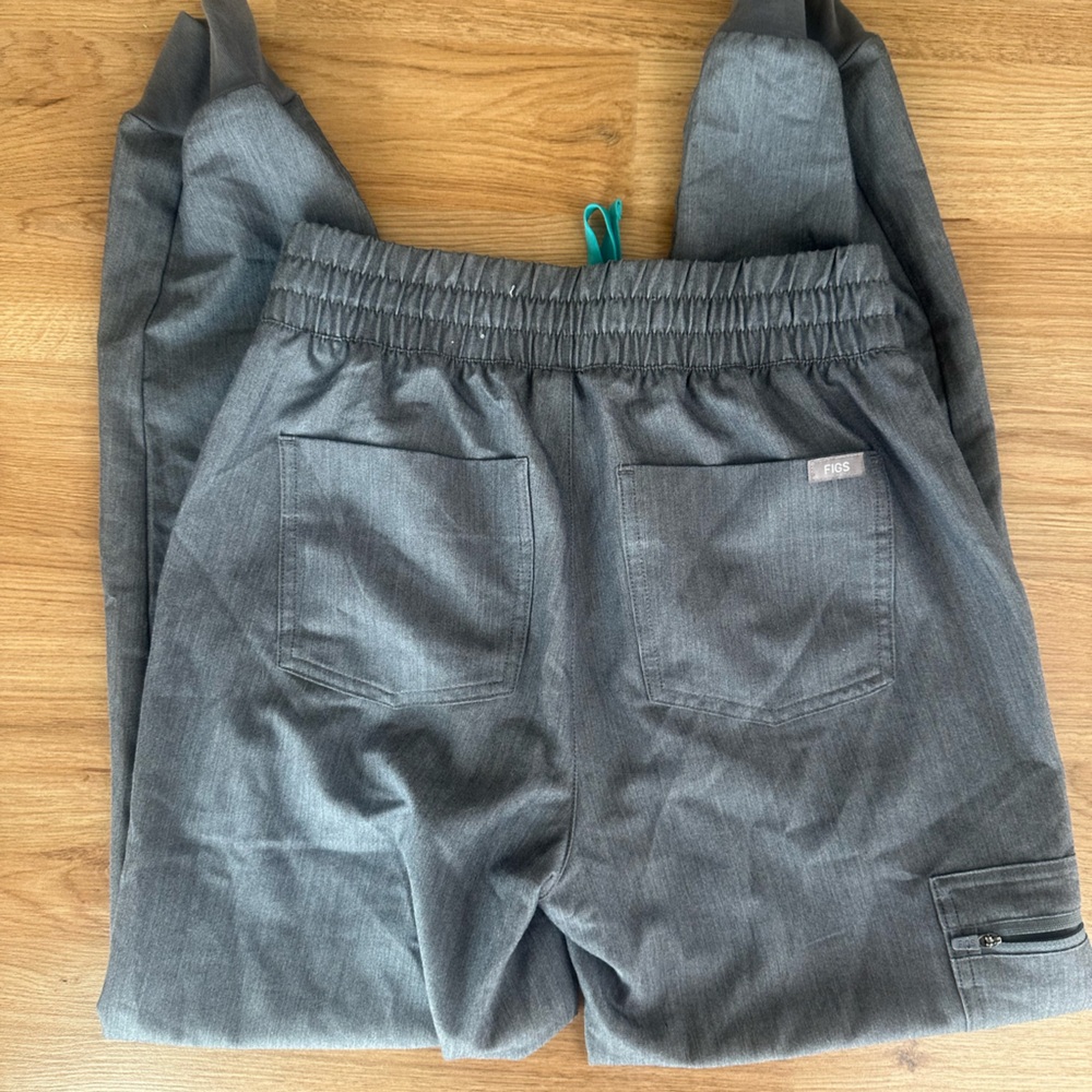 EUC High Waisted Zamora Jogger Scrub Pants Graphite Gray Sz XS - Picture 7 of 8